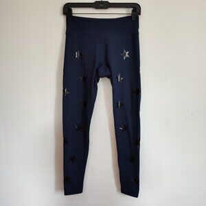 Ladies SZ M Jessica Simpson Navy Star Leggings